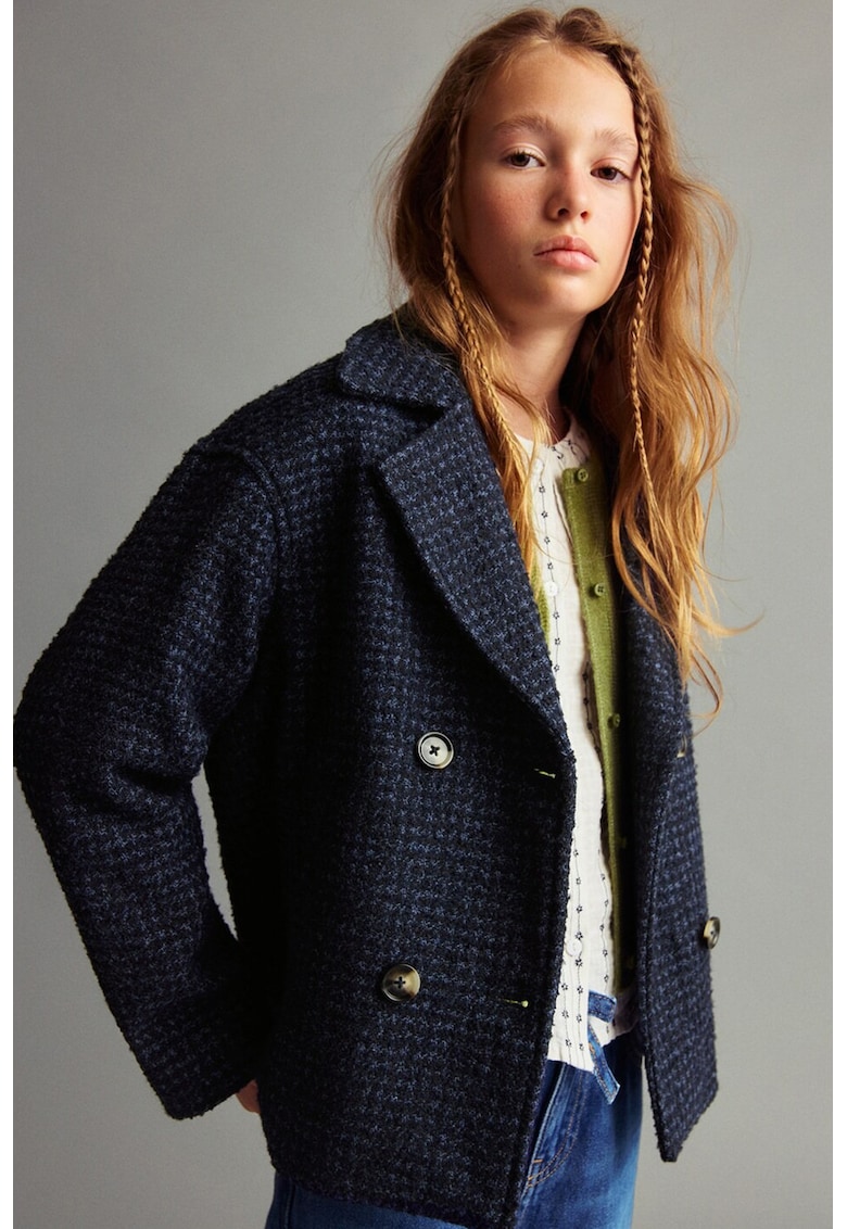 Jacheta din tuid cu doua randuri de nasturi