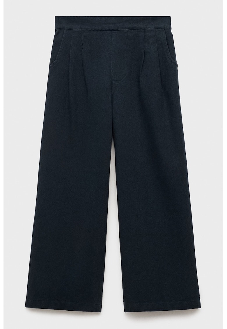 Pantaloni din bumbac cu croiala ampla