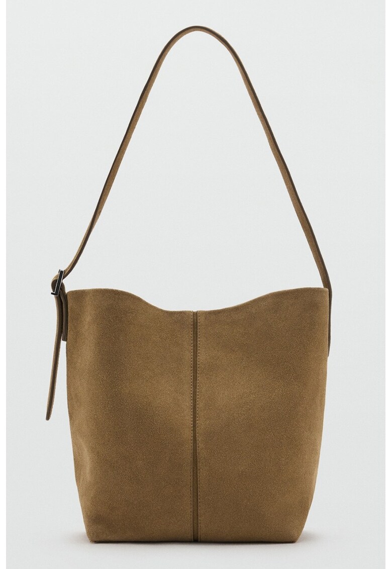 Geanta tote din piele intoarsa