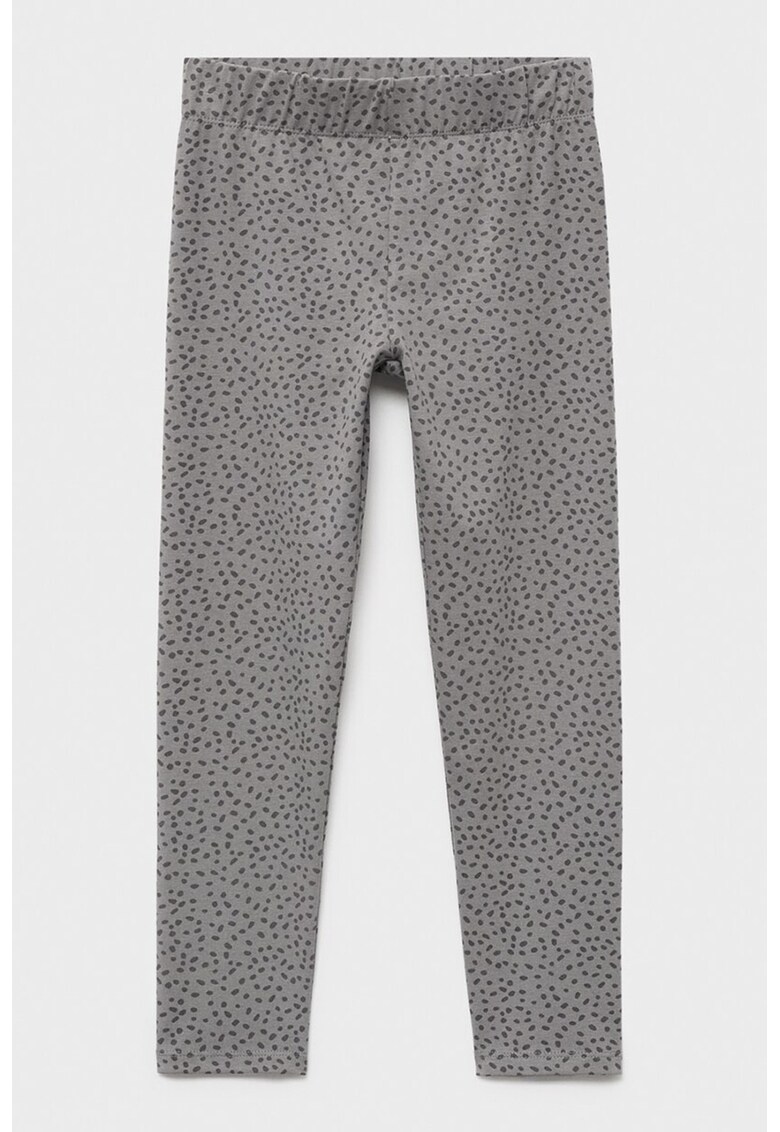 Colanti din amestec de bumbac cu imprimeu - Maro taupe deschis