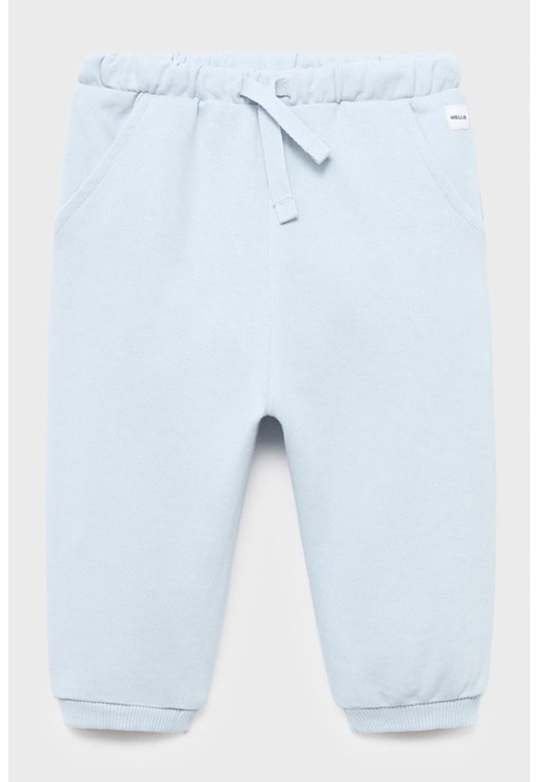 Pantaloni de trening cu snur de ajustare - Albastru pal