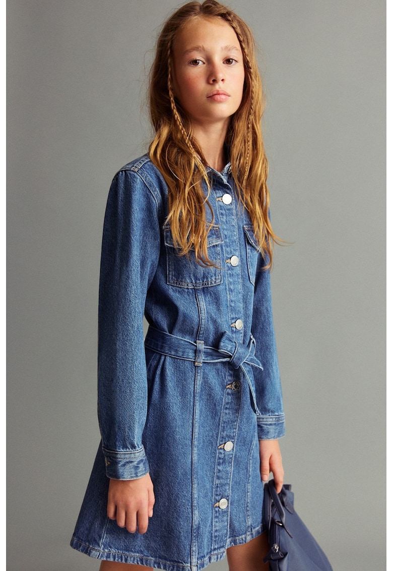 Rochie-camasa din denim