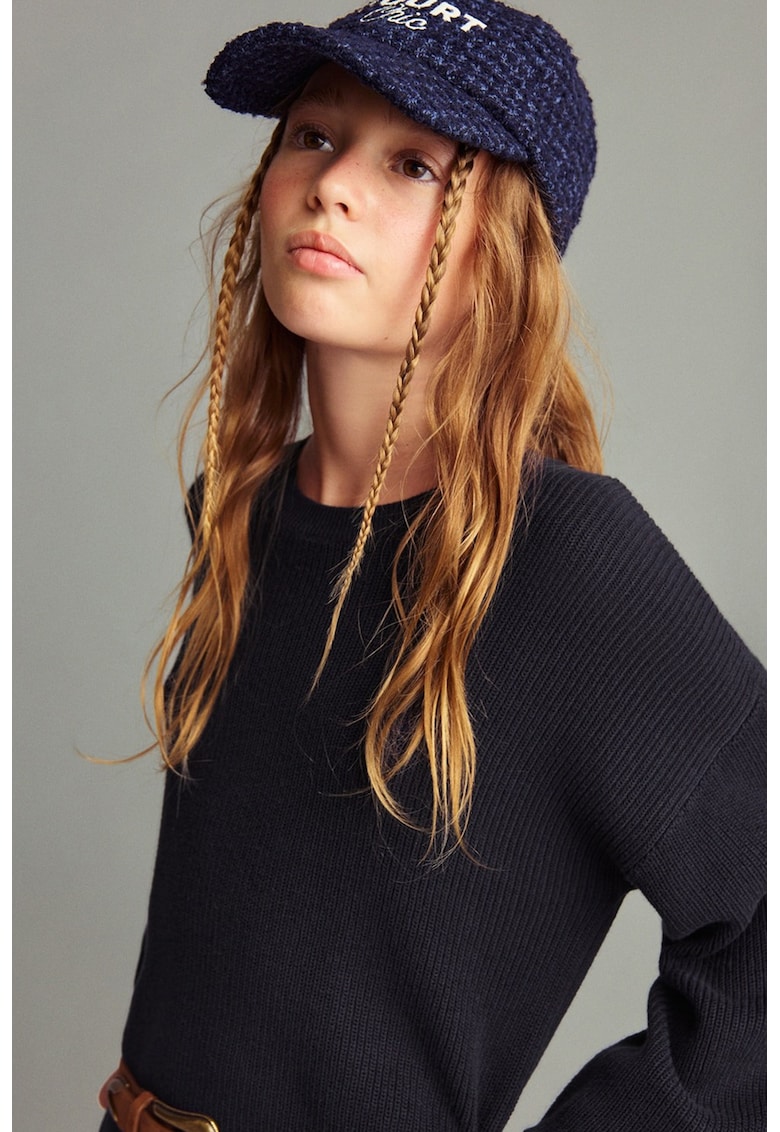 Rochie-pulover din bumbac