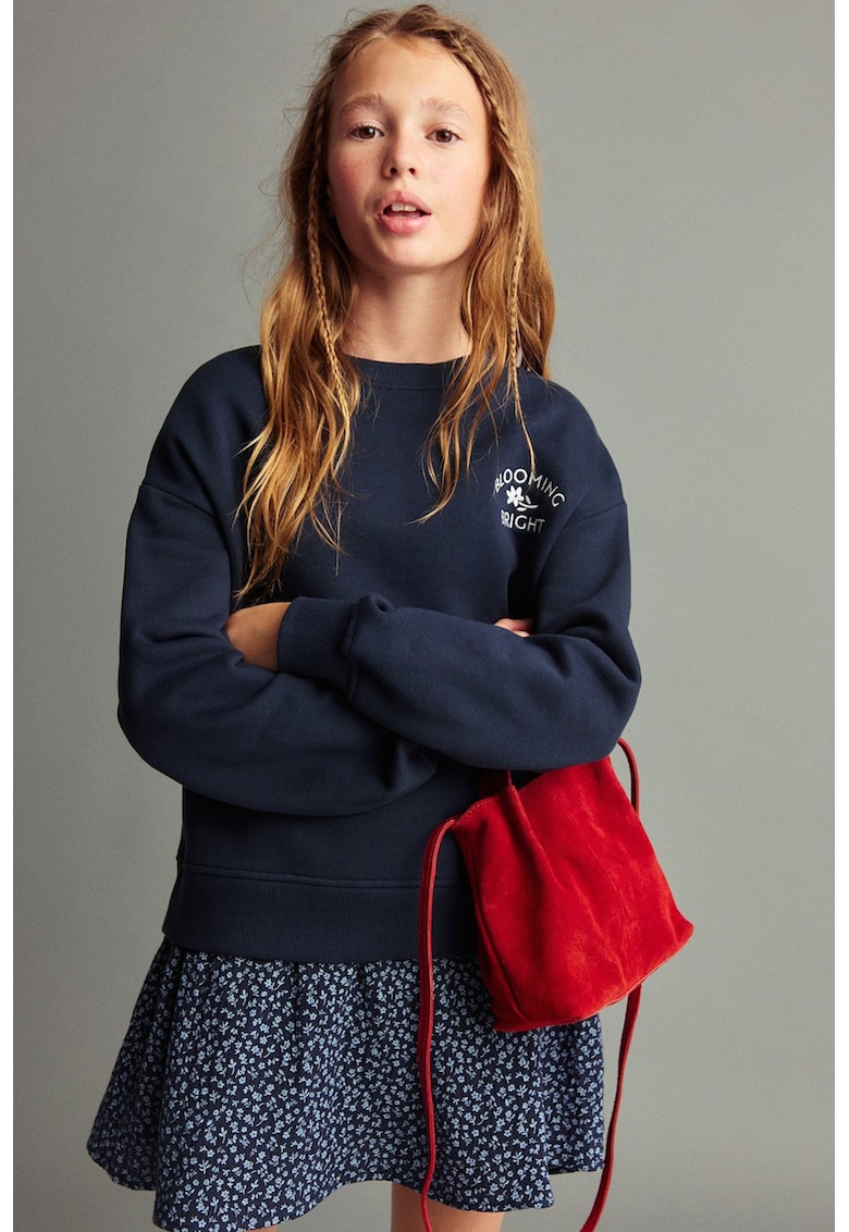 Rochie-bluza de trening cu model floral