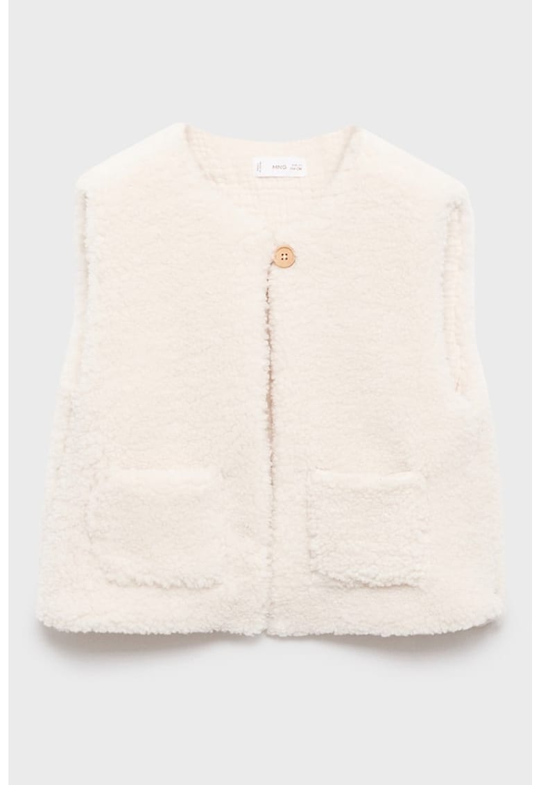 Vesta din blana shearling sintetica