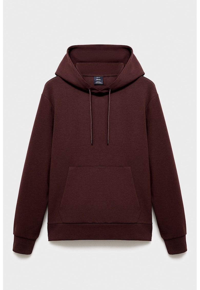 Hanorac cu buzunar kangaroo - Rosu inchis