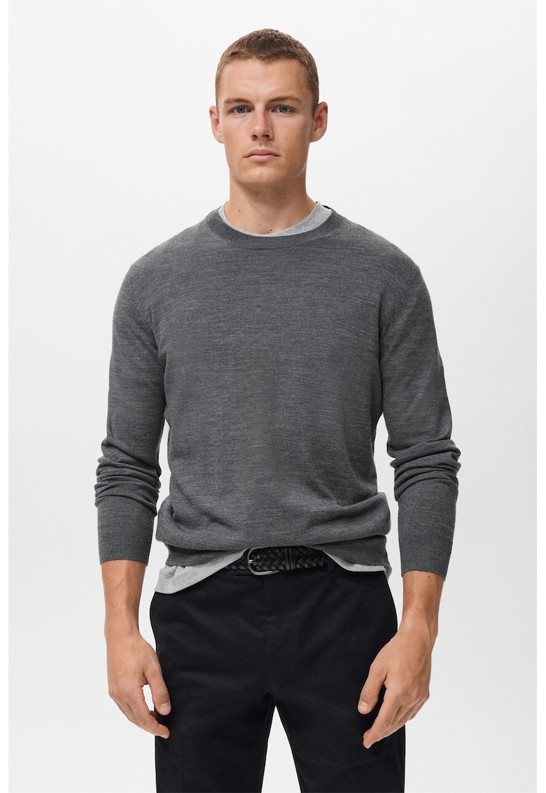 Pulover slim-fit din lana