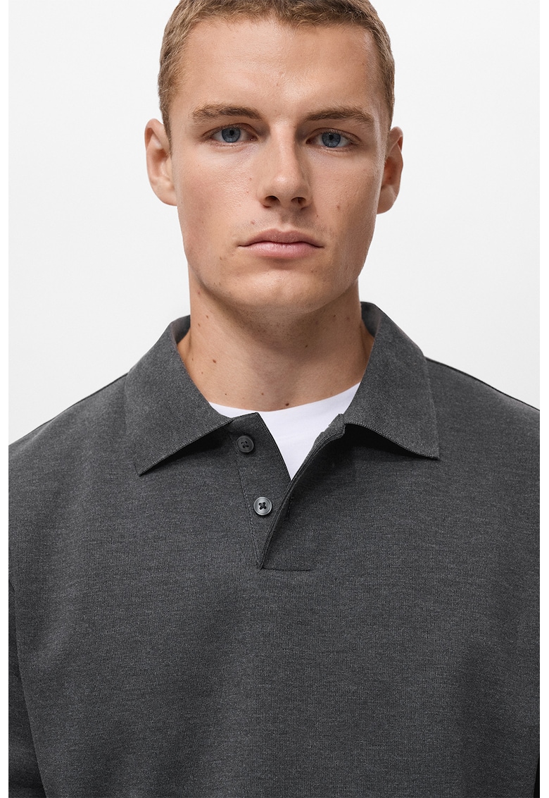 Bluza polo din amestec de bumbac