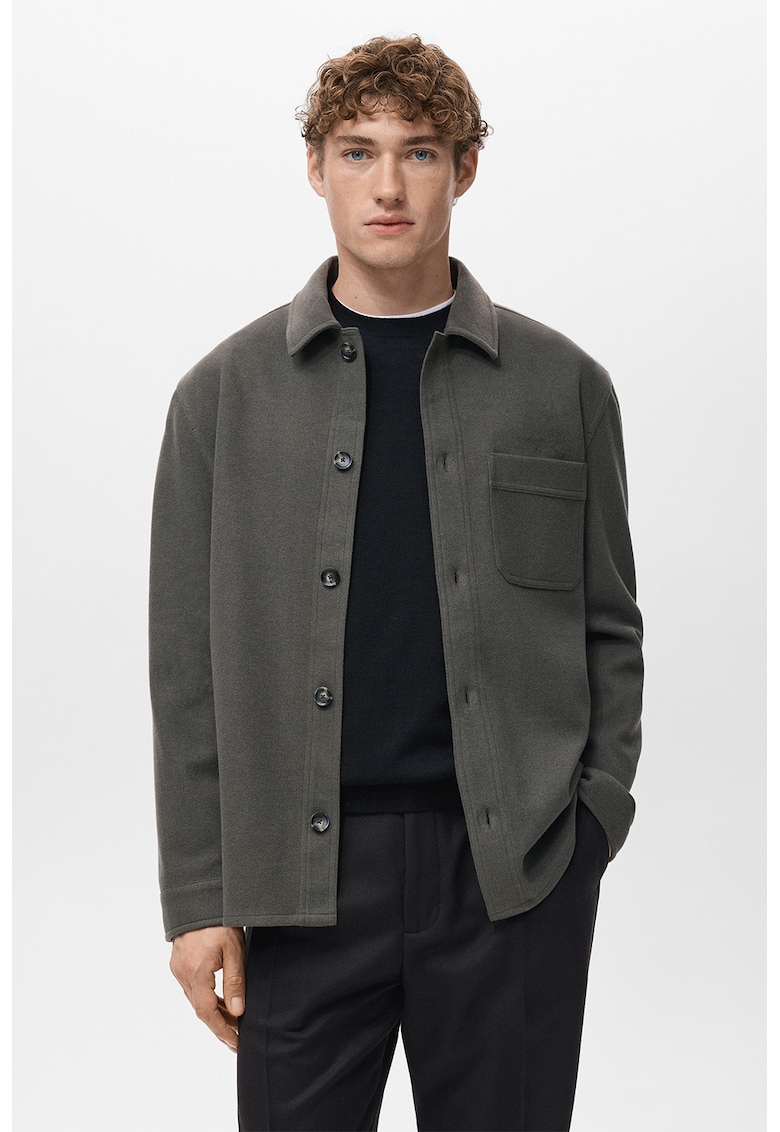 Jacheta-camasa cu buzunar pe piept