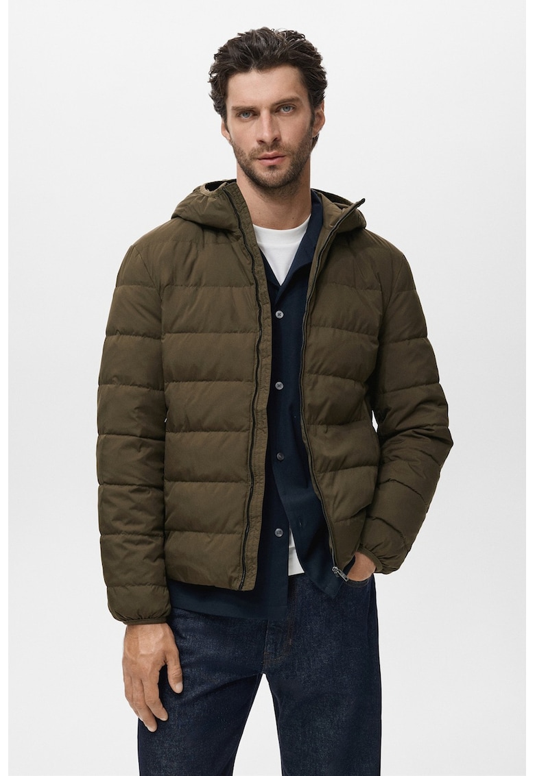 Geaca cu umplutura de puf - Kaki inchis