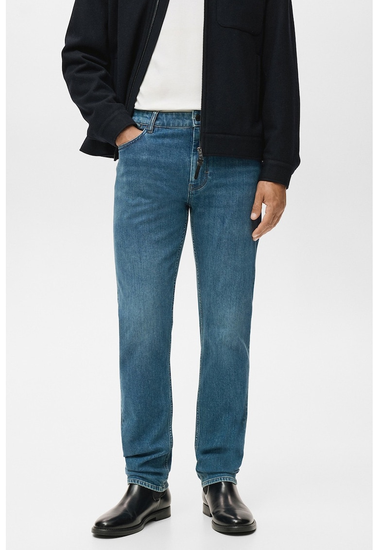 Blugi cu croiala dreapta - Albastru