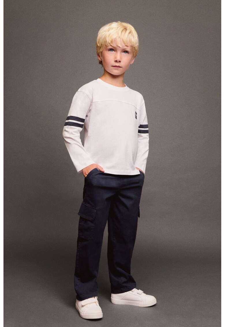 Pantaloni cargo cu capsa - Bleumarin