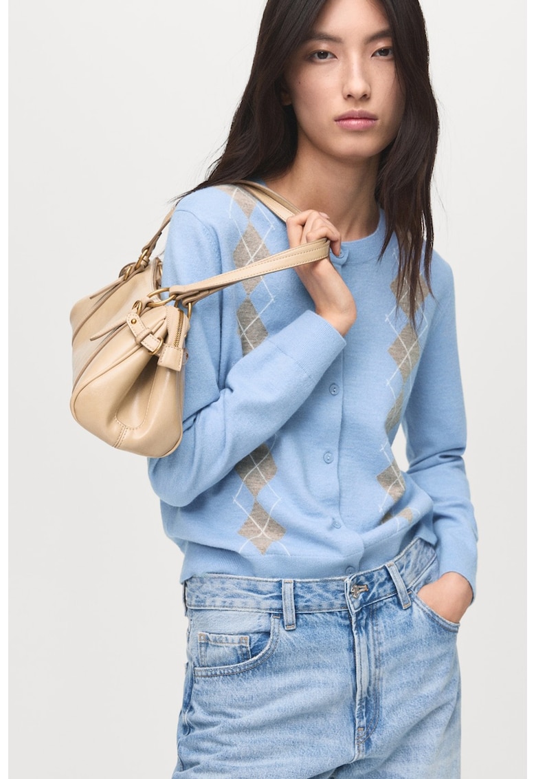 Cardigan cu model in carouri