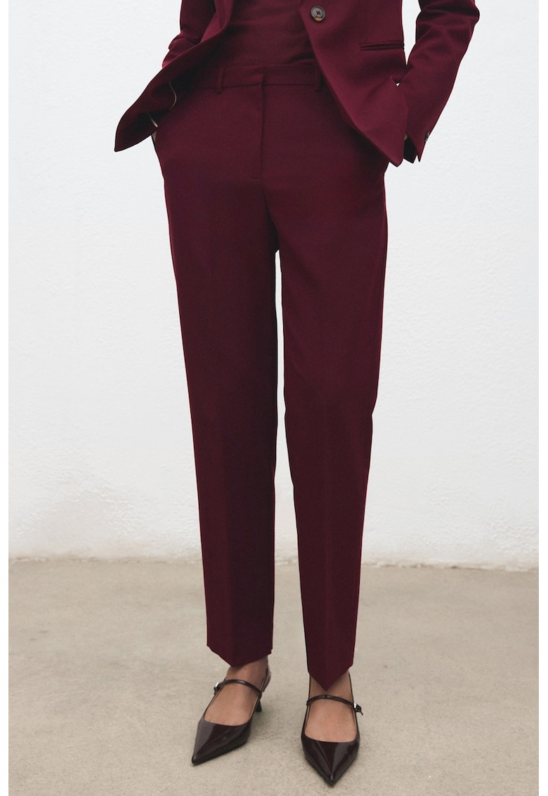 Pantaloni eleganti cu croiala dreapta