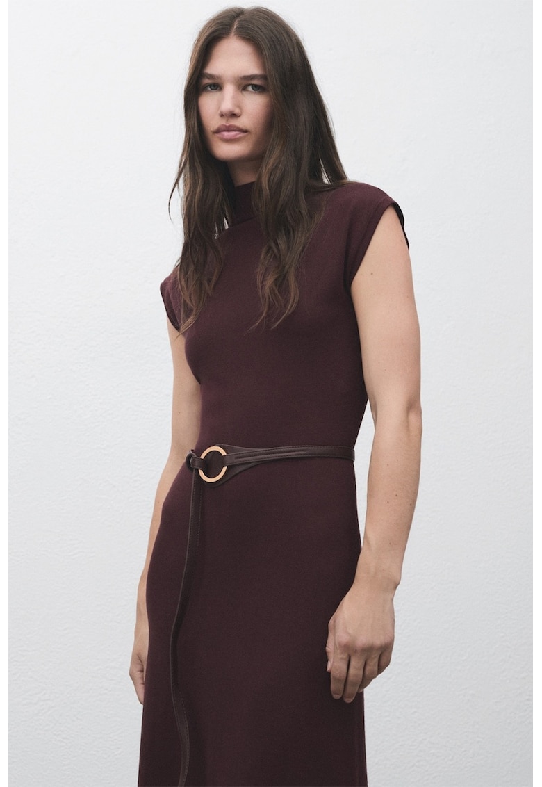 Rochie tricotata fin cu croiala in A