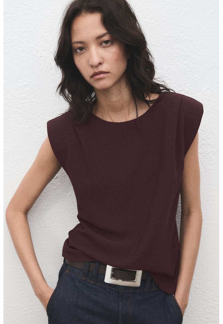 Bluza cu maneci aripioara - Violet tyrian