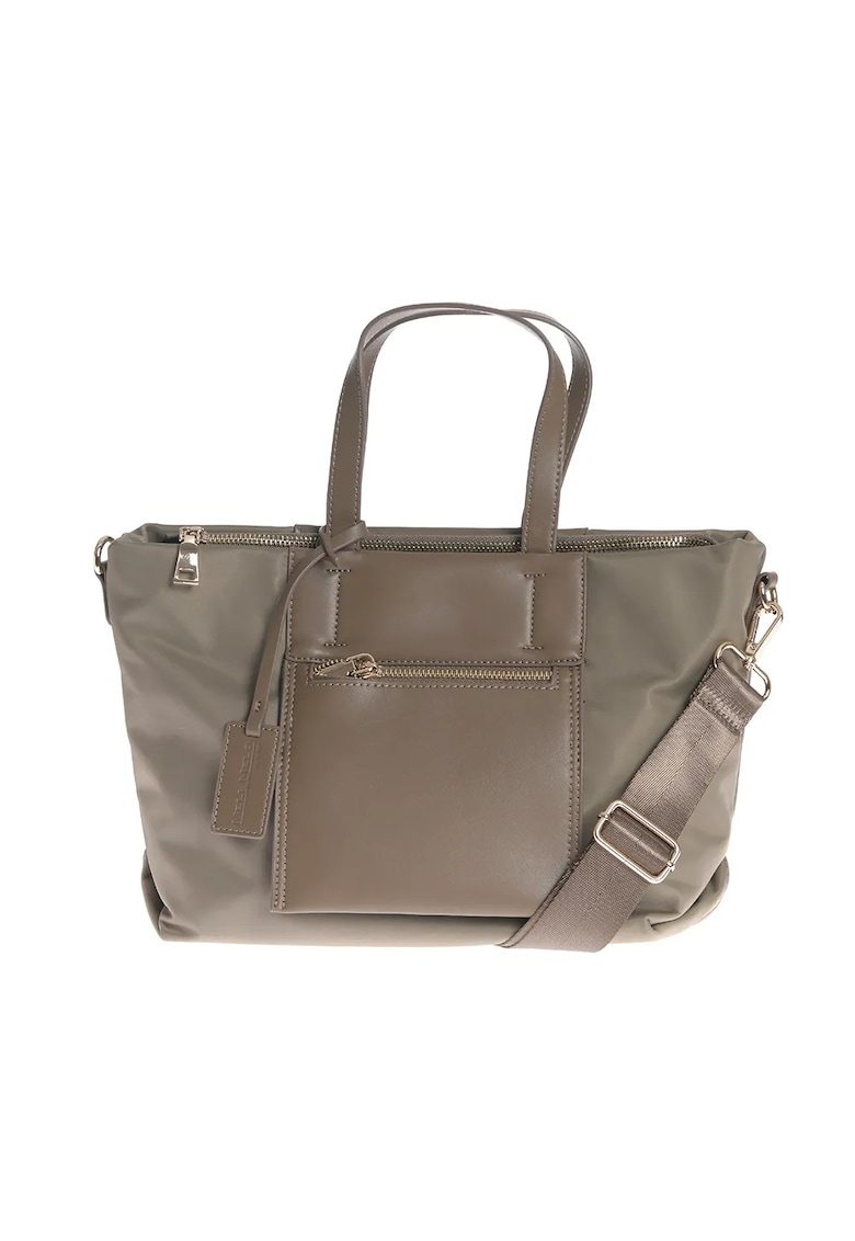 Geanta kaki cu buzunar frontal si manere fixe