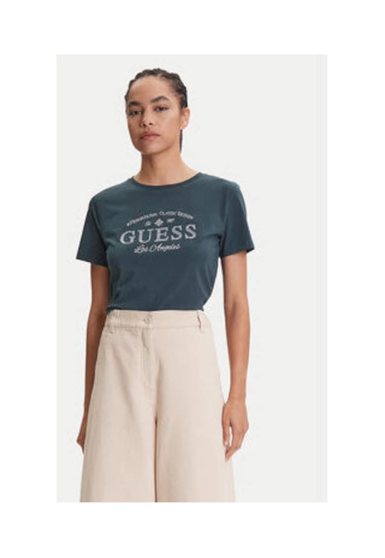 Tricou din amestec de bumbac cu logo frontal grafic