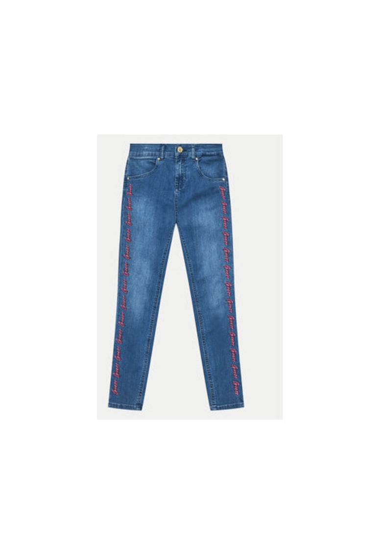 Blugi Regular Fit Cu Detaliu Brodat