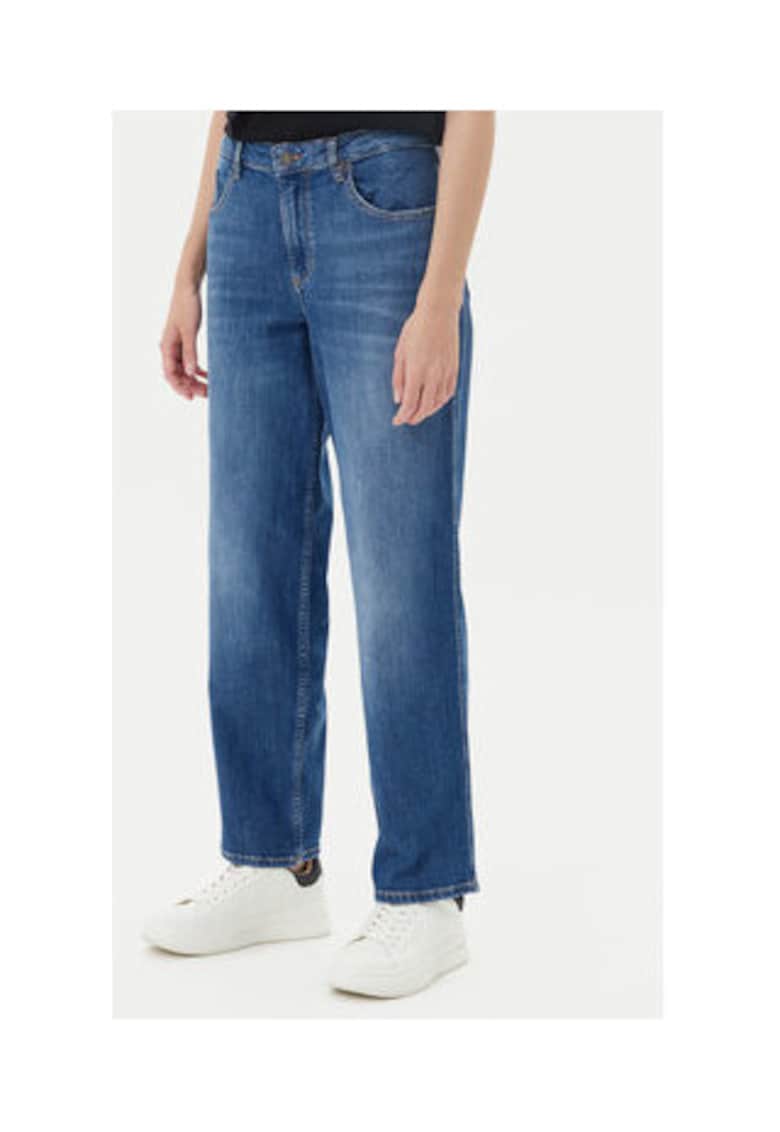 Blugi cu talie medie si croiala dreapta