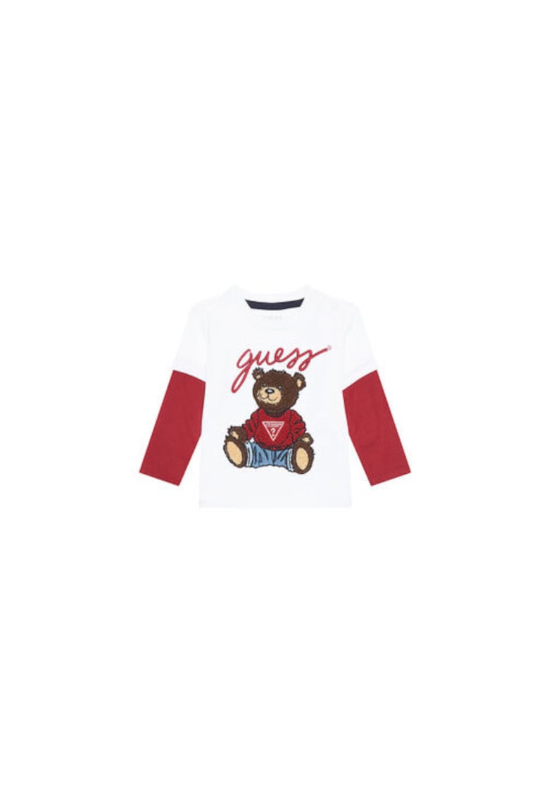 Guess Bluza cu imprimeu si maneci lungi