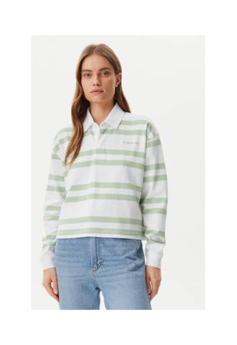 Bluza polo in dungi