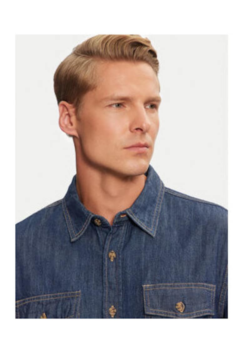 Camada din denim cu buzunare