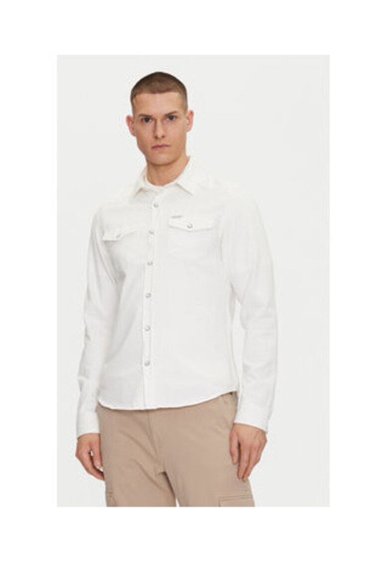 Camasa slim fit din amestec de bumbac