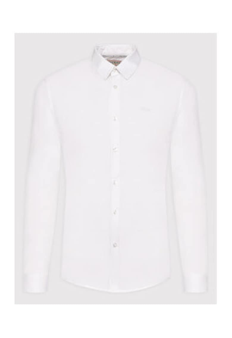 Guess Camasa uni cu guler clasic -