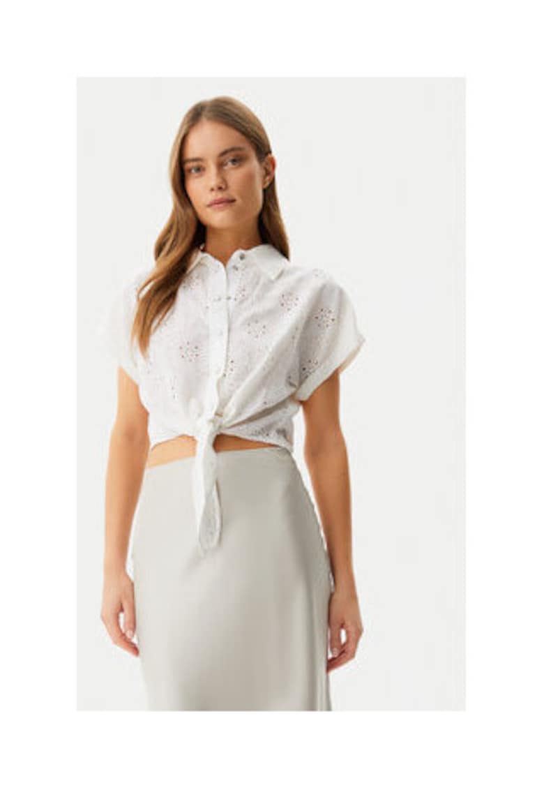 Guess Camasa crop din Lyocell -