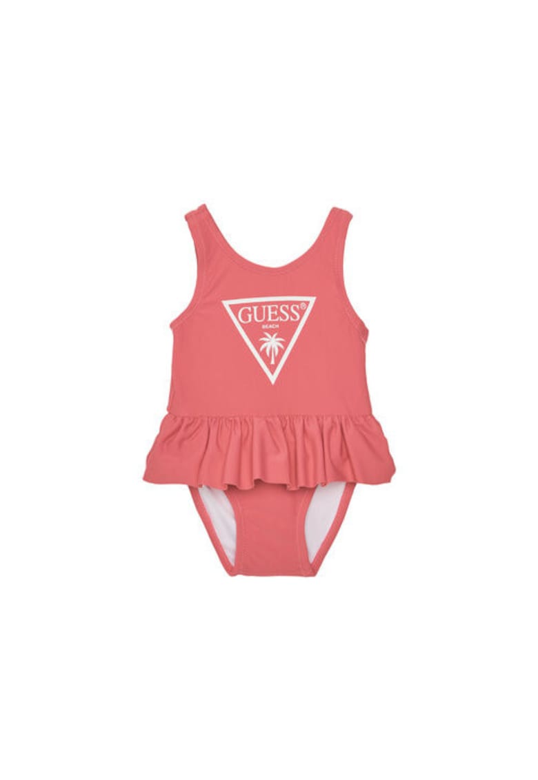 Costum de baie pentru fete cu imprimeu logo