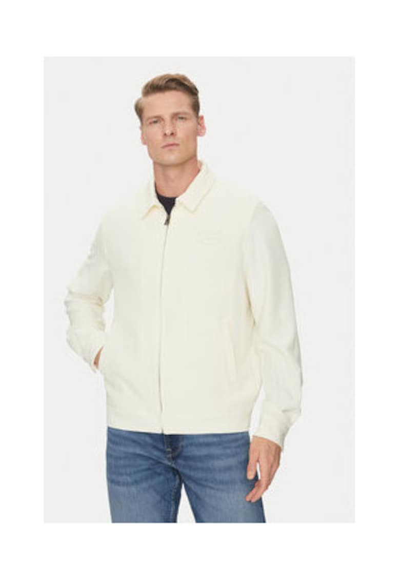 Jacheta slim fit cu fermoar
