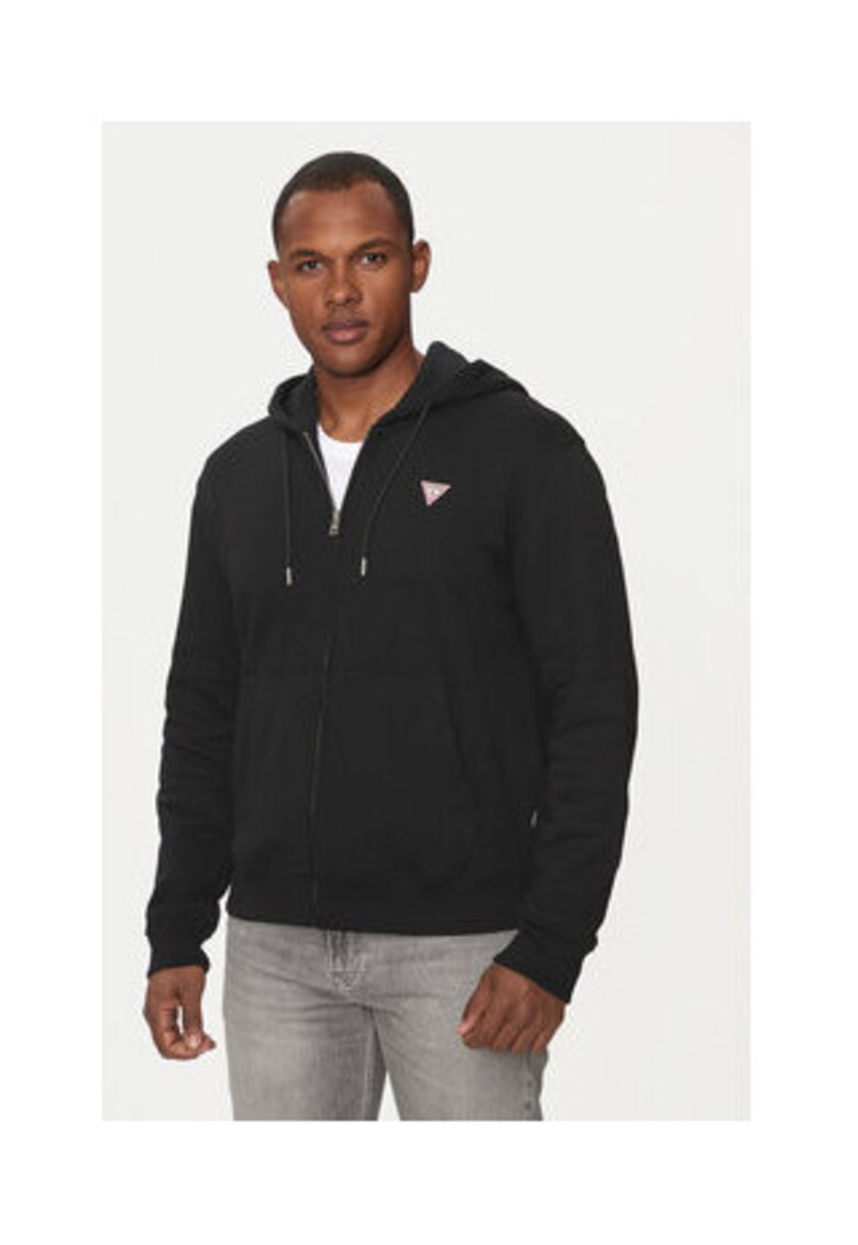 Hanorac din amestec de bumbac organic cu doua buzunare frontale