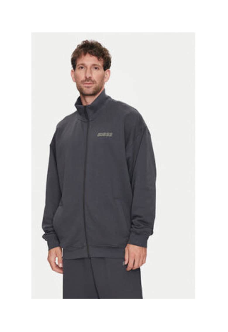 Bluza de trening cu logo si fermoar