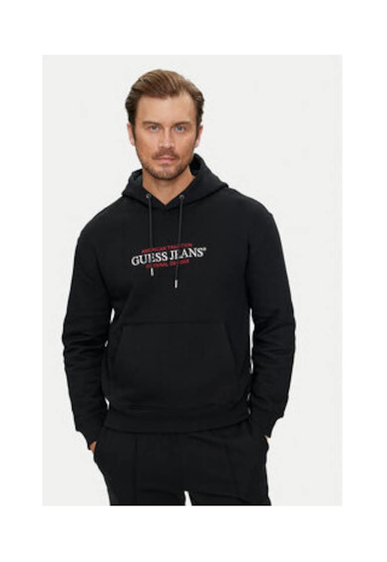 Guess Jeans Hanorac cu logo imprimat
