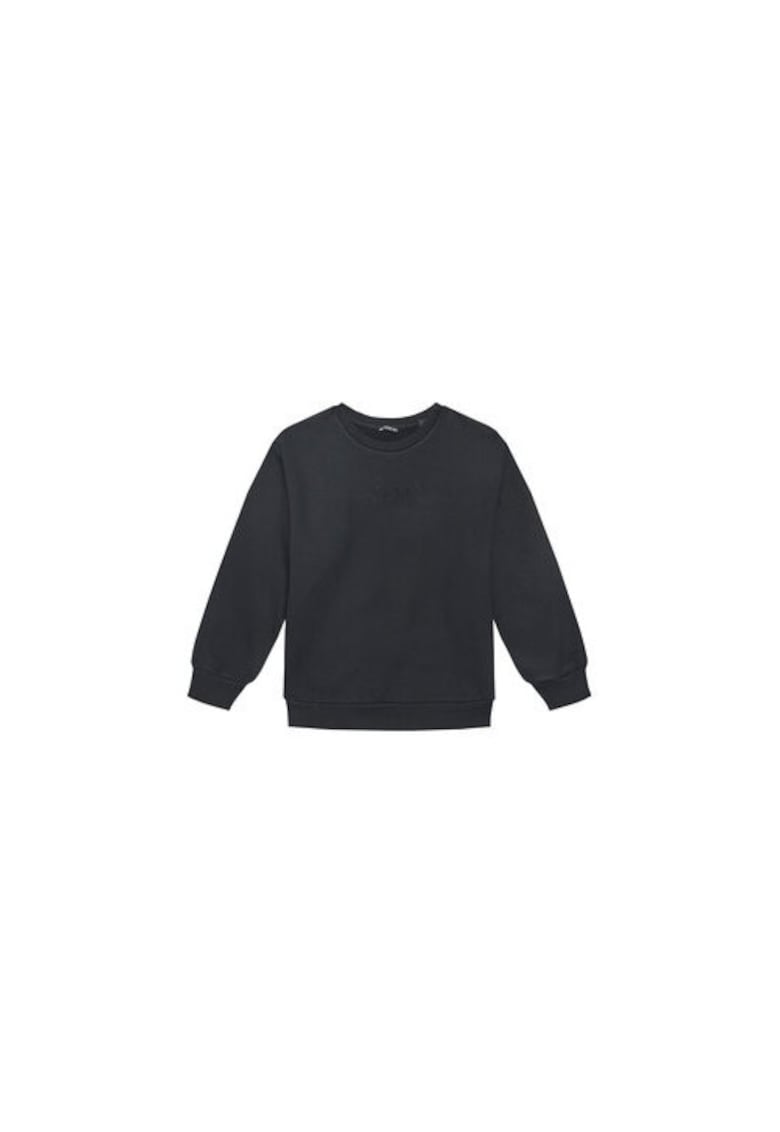 Bluza de trening din bumbac cu decolteu la baza gatului