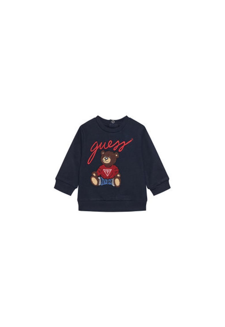 Bluza de trening cu aplicatie urs brodata