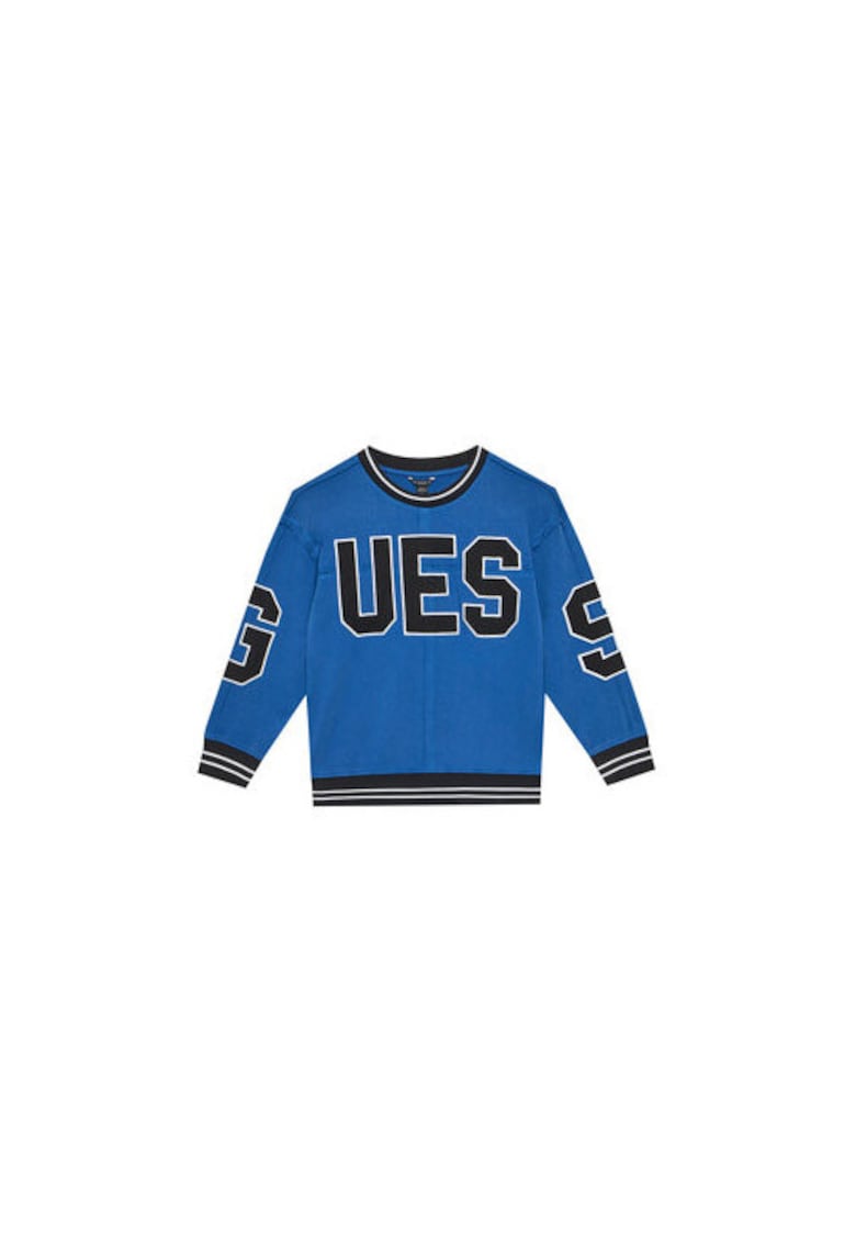 Bluza sport din bumbac organic cu logo supradimensionat