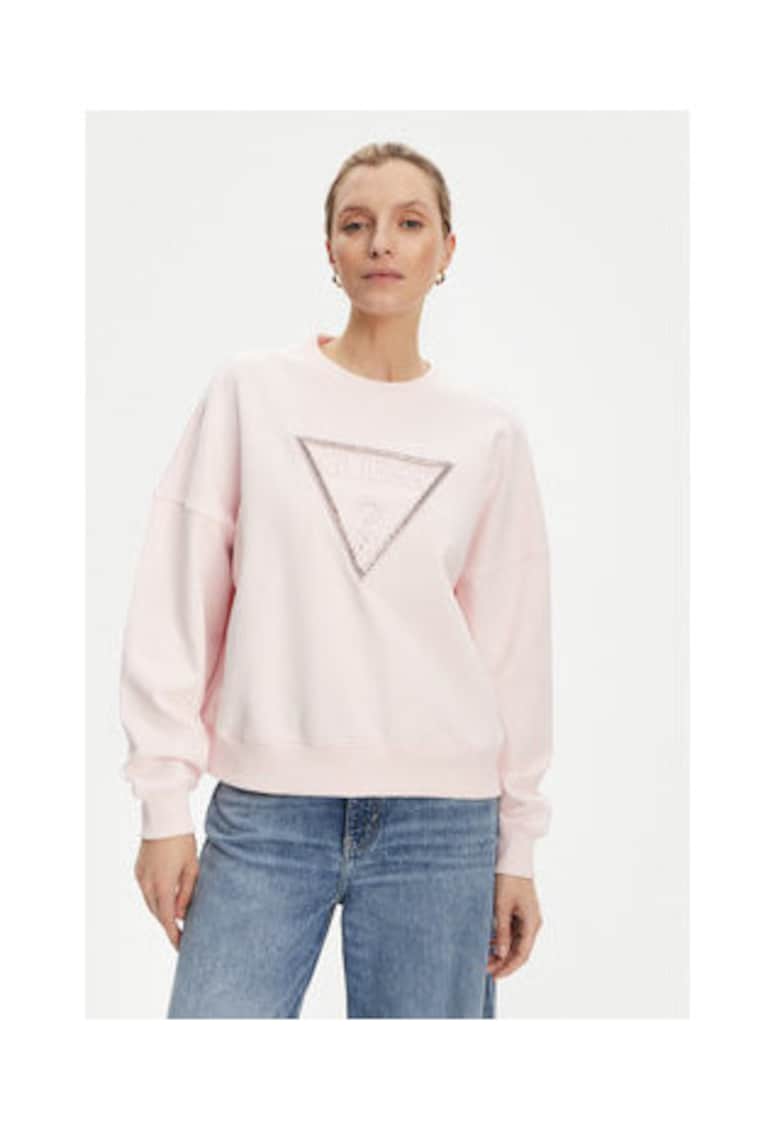 Bluzon din bumbac cu maneci cazute