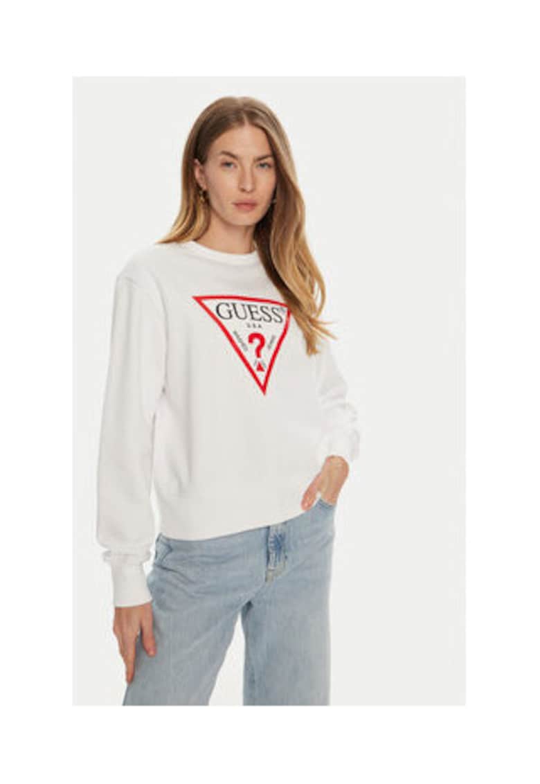 Bluza sport cu imprimeu - Alb