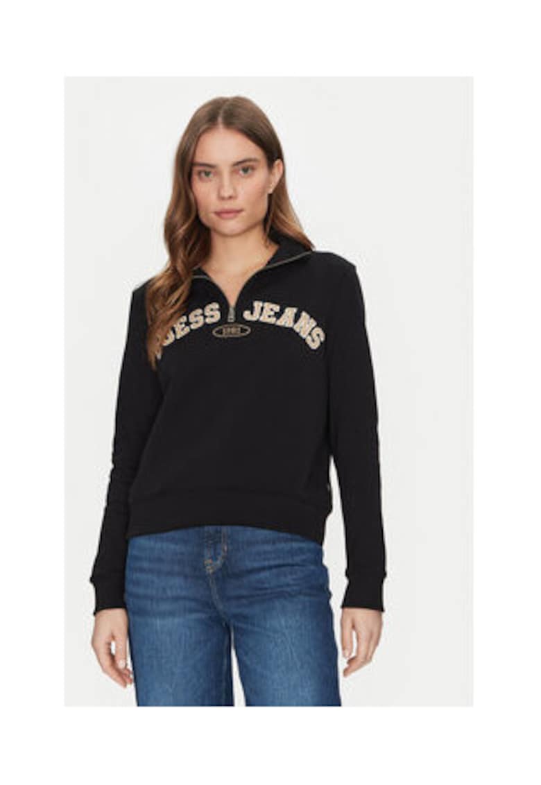 Bluzon cu fermoar si maneci caute