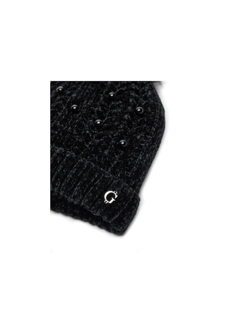 Caciula copii - poliester 100% - neagra - L