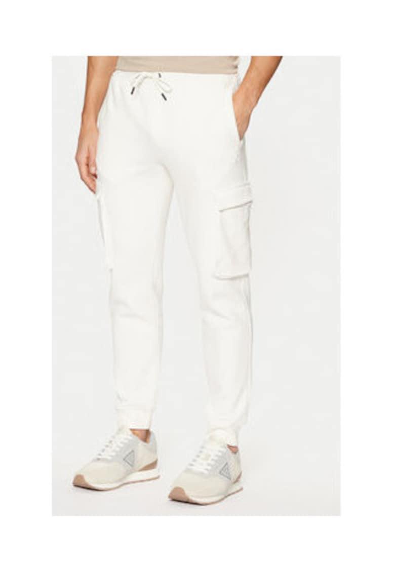 Pantaloni de trening cargo cu talie ajustabila