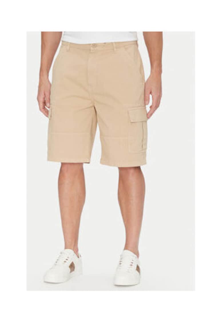 Pantaloni scurti cu bunare din bumbac