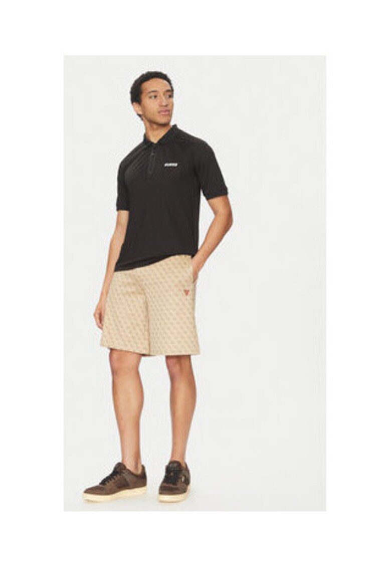 Bermude cu imprimeu si talie ajustabila