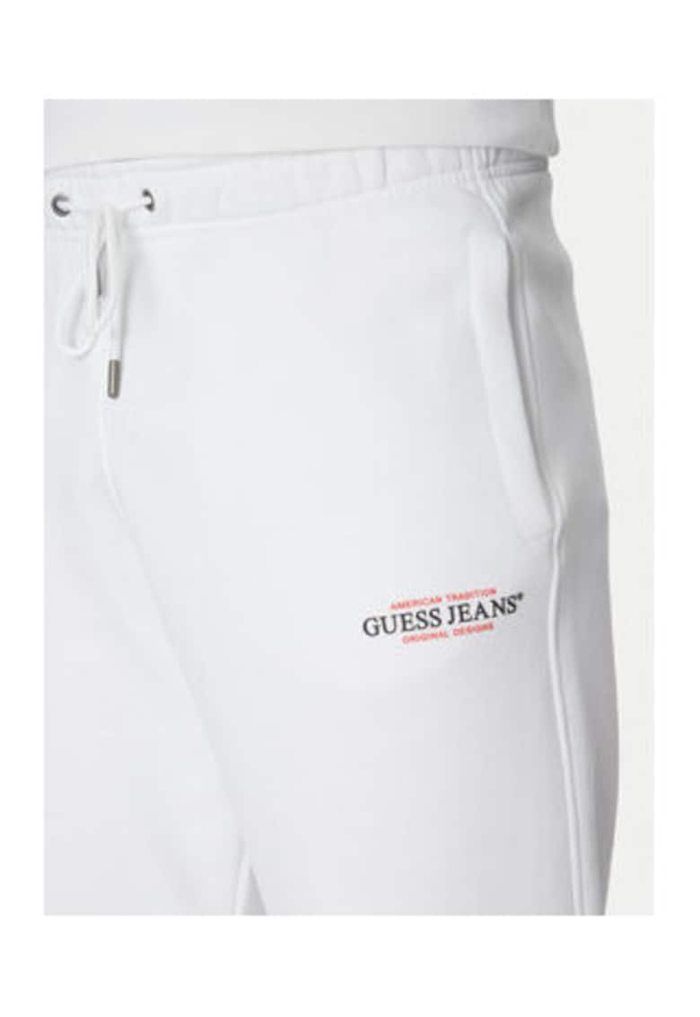 Pantaloni de trening cu snur de ajustare si logo