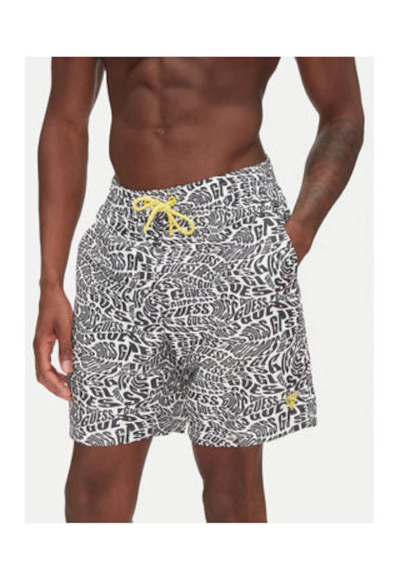 Pantaloni scurti pentru baie cu model logo