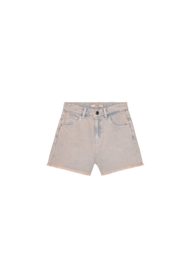 Pantaloni scurti din denim cu logo brodat pe buzunar