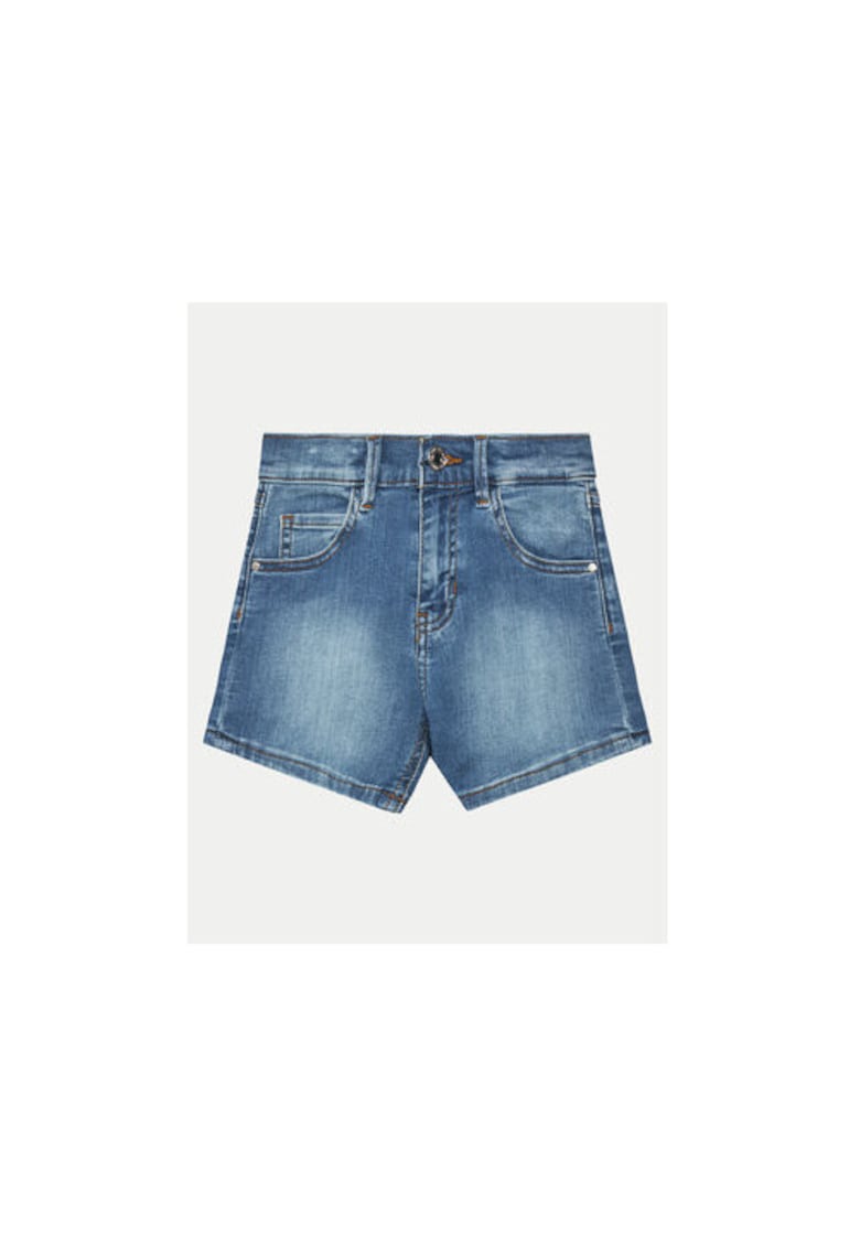 Pantaloni scurti din denim - cu aspect decolorat