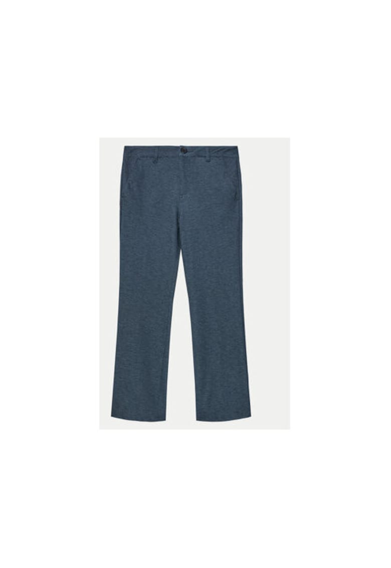 Pantaloni regular fit cu talie medie